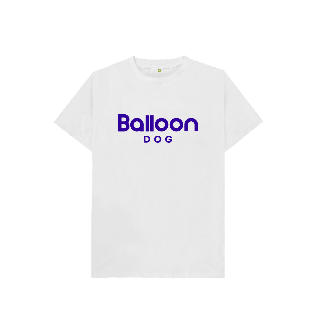 White Organic Cotton Kids T-shirt With Back Print In Purple