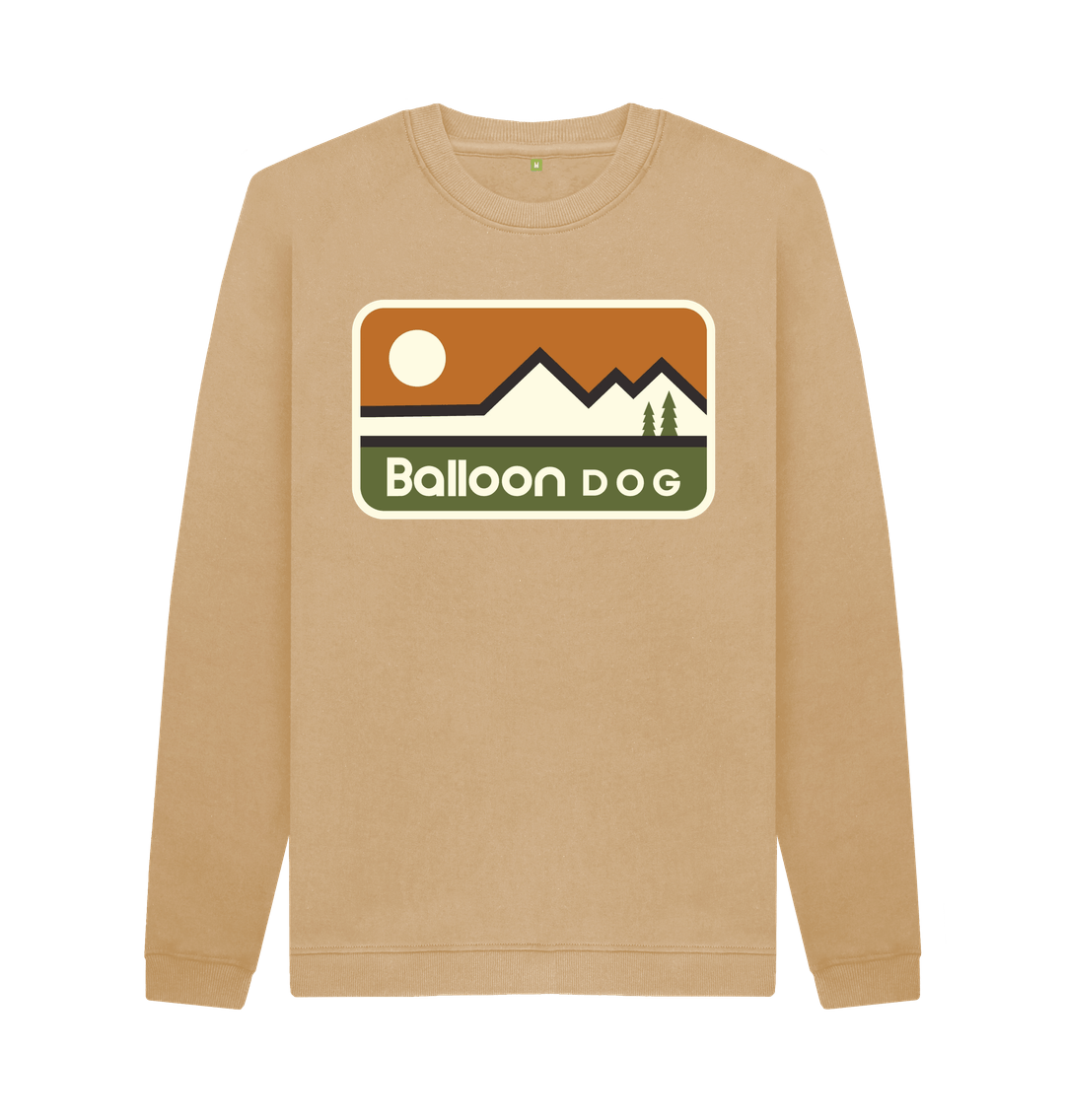 Sand Retro Peaks v3 Crew Neck Sweat Shirt