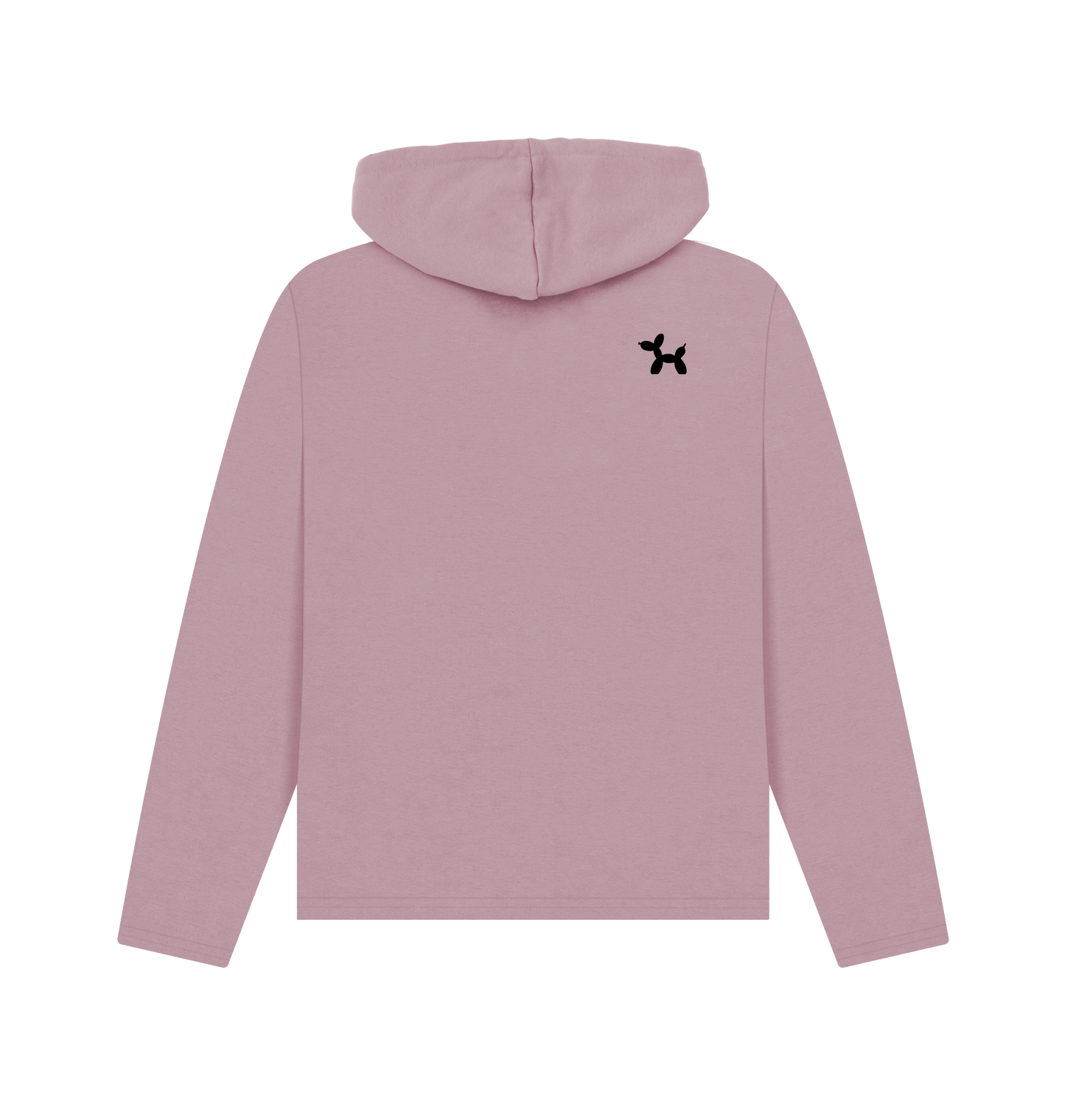 Mauve Printed Hoody Back