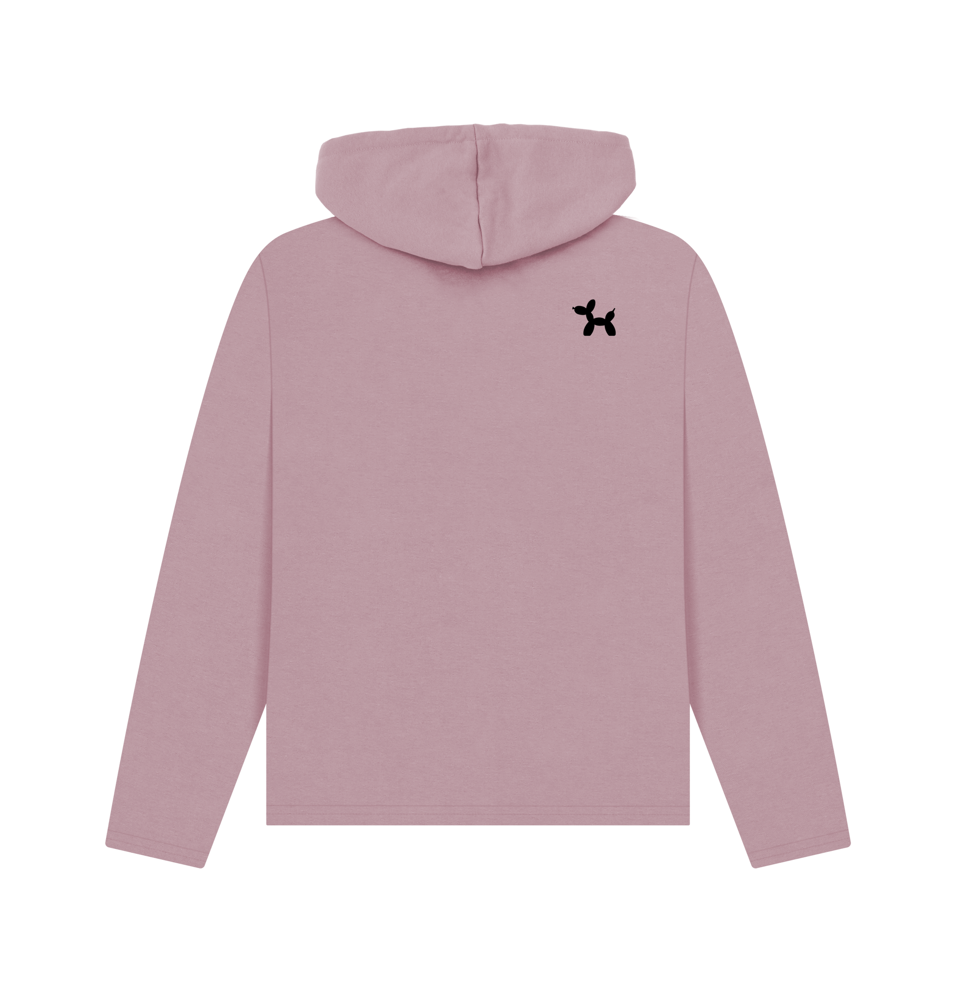 Mauve Printed Hoody Back