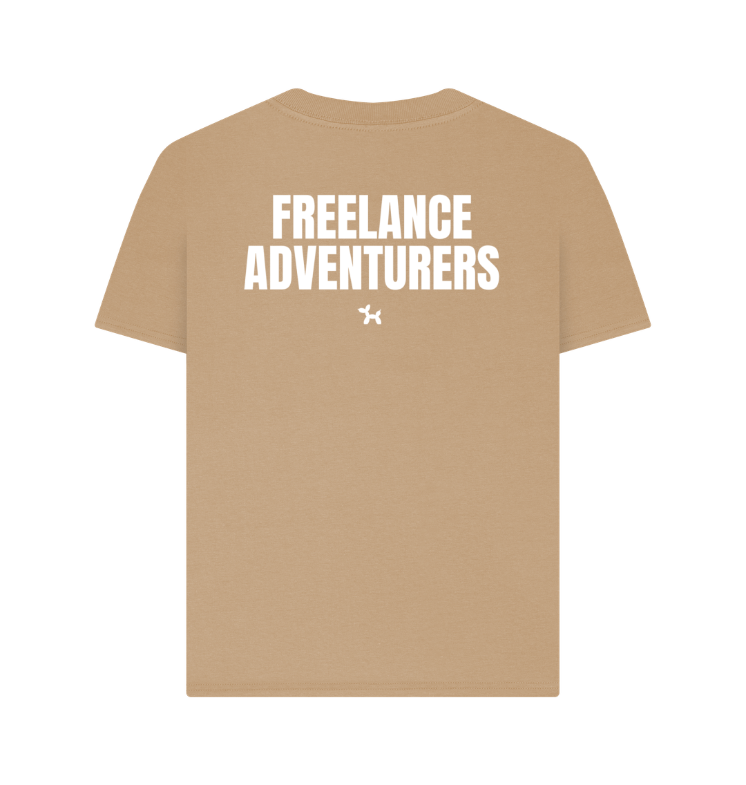 Freelance Adventurers T-shirt With Back Print In White