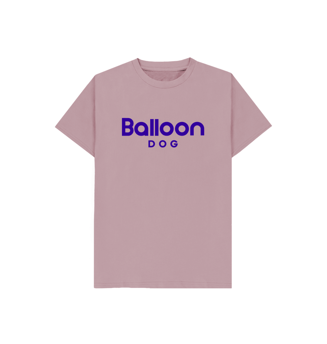 Mauve Organic Cotton Kids T-shirt With Back Print In Purple