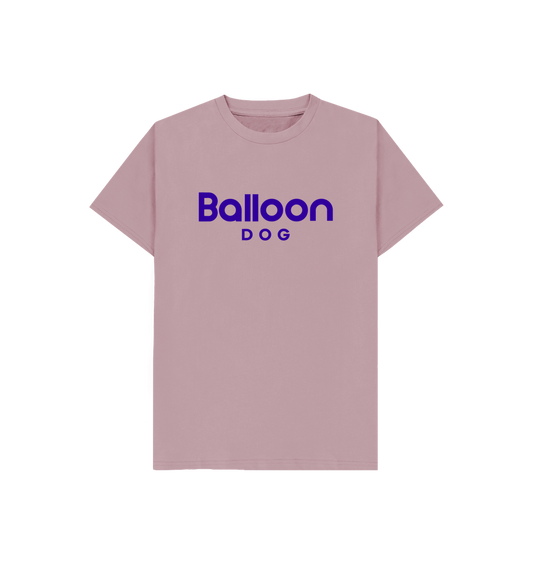 Mauve Organic Cotton Kids T-shirt With Back Print In Purple
