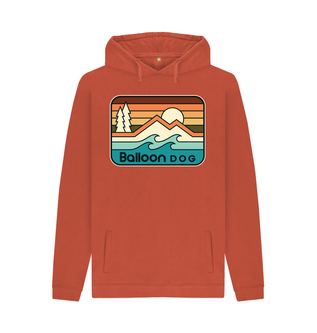 Rust Retro Peaks v5 Pullover Hoodie