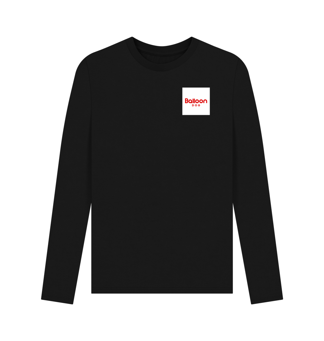 Black Printed Long Sleeve T Shirt