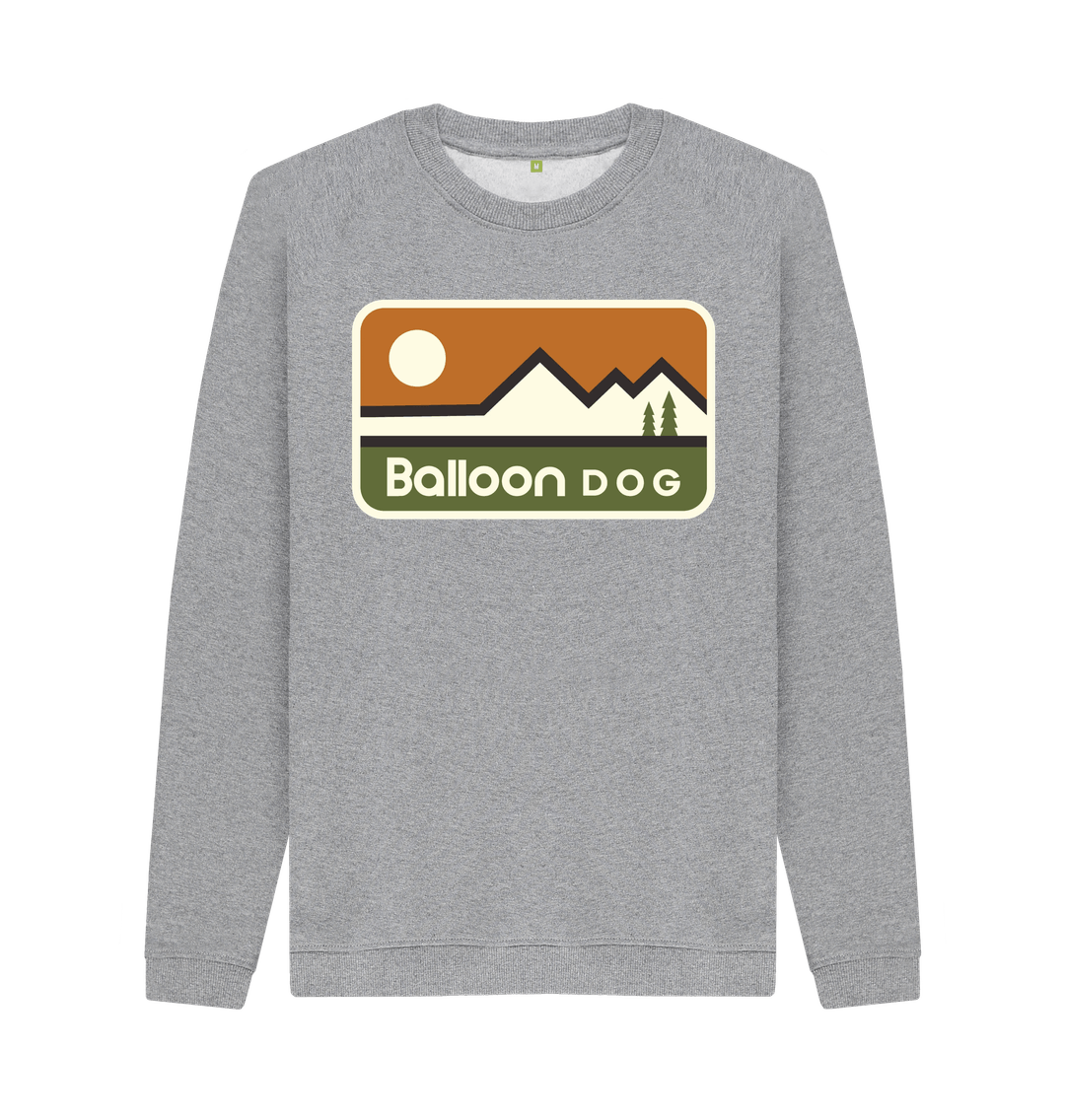 Light Heather Retro Peaks v3 Crew Neck Sweat Shirt