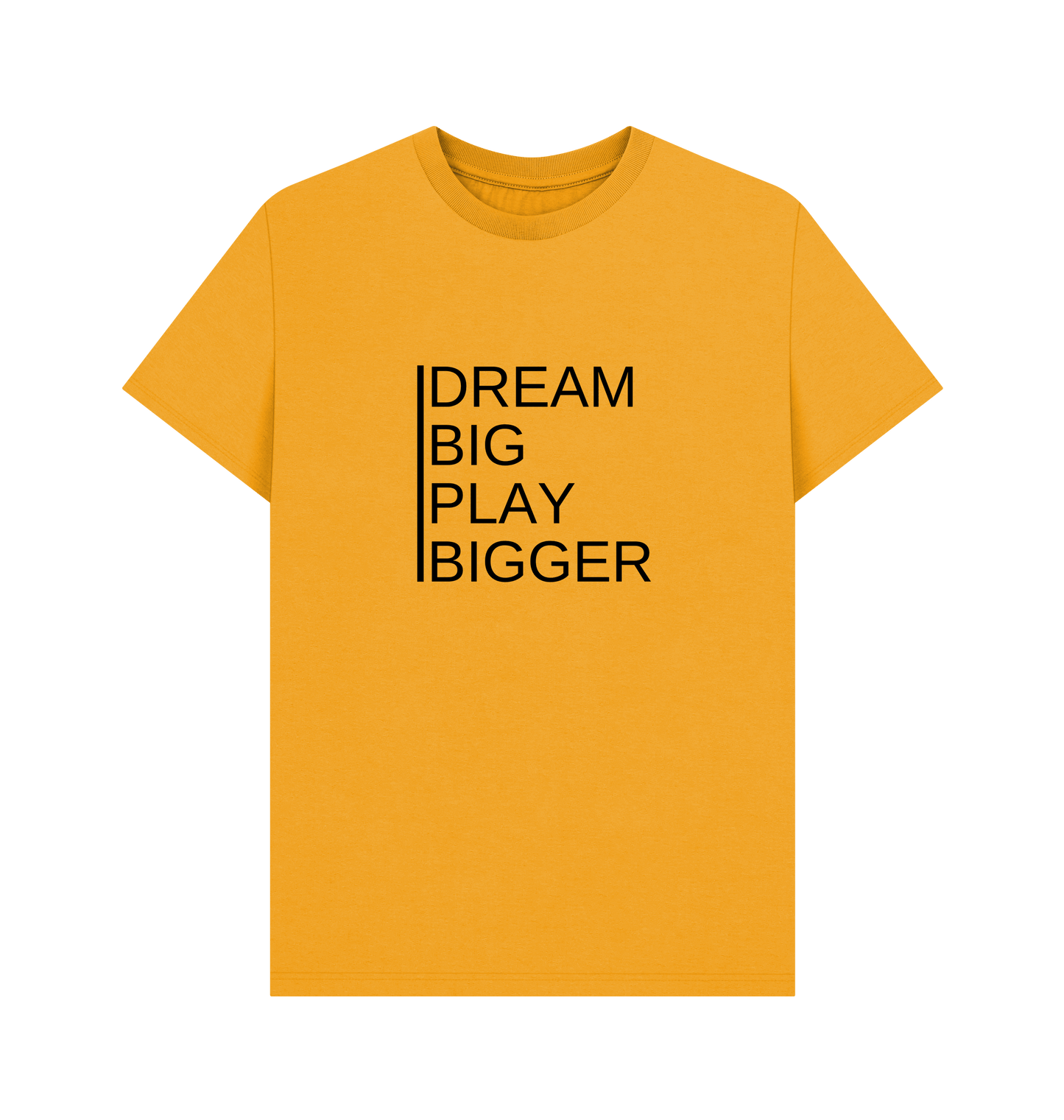 Mustard Printed T-shirt Front