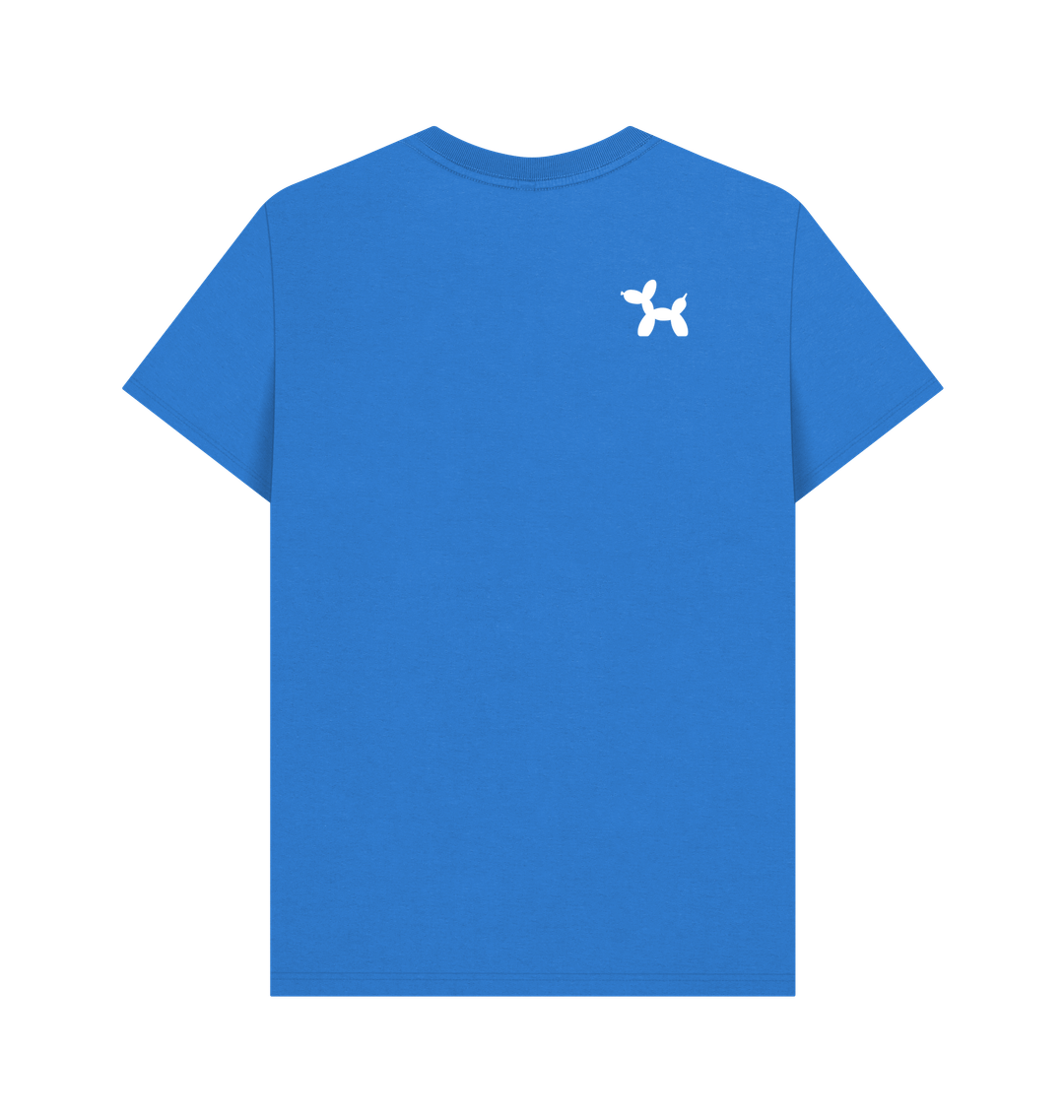 Bright Blue Printed T-shirt Back