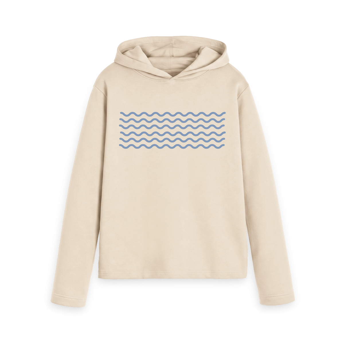 Oat Printed Hoody Front