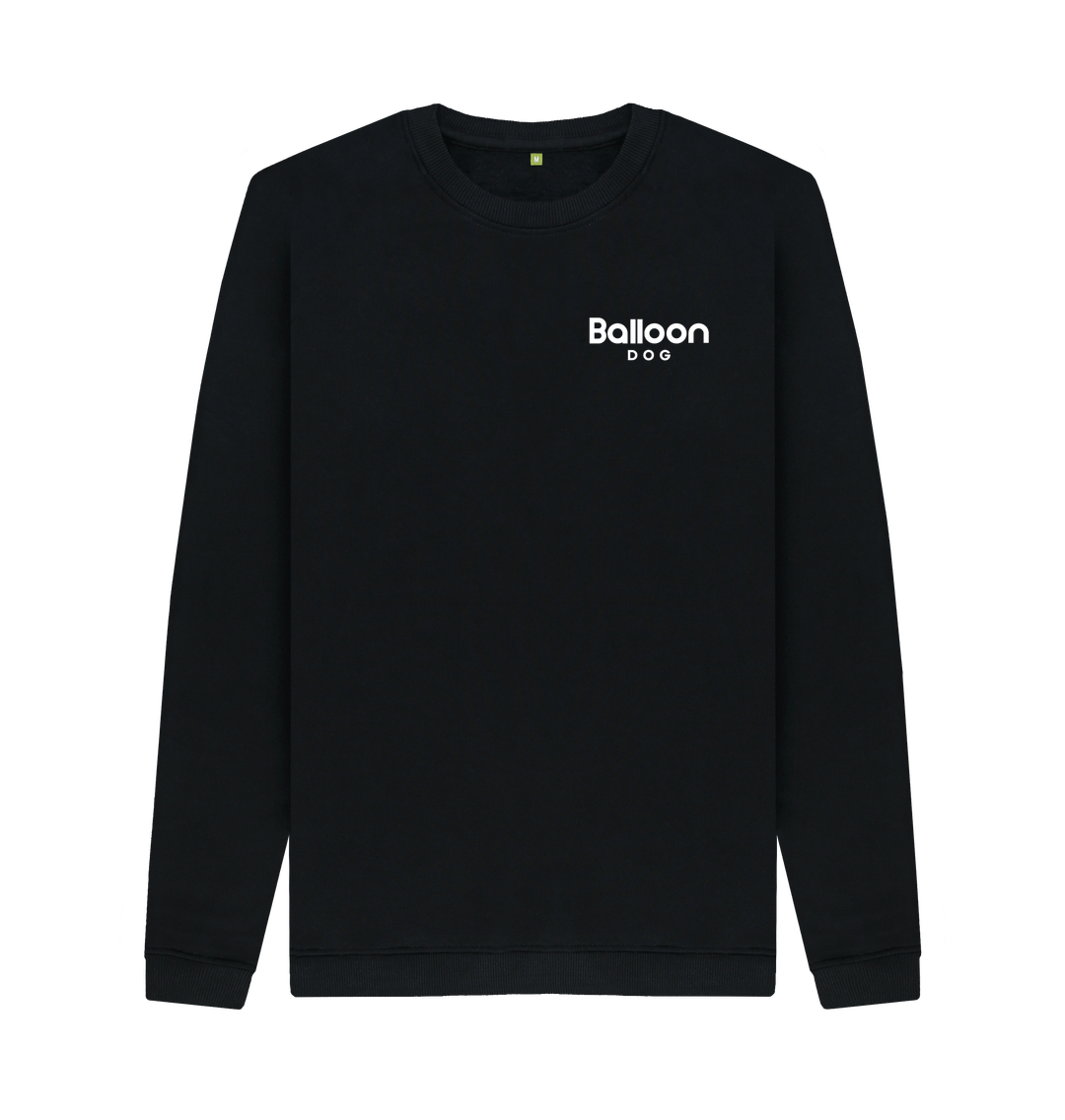 Black Printed Sweater Front
