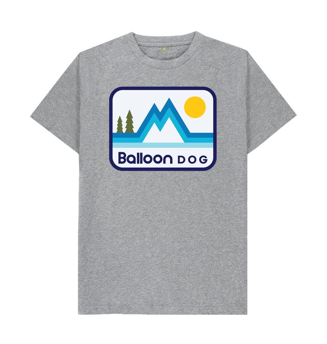 Athletic Grey Retro Peaks v2 T-shirt