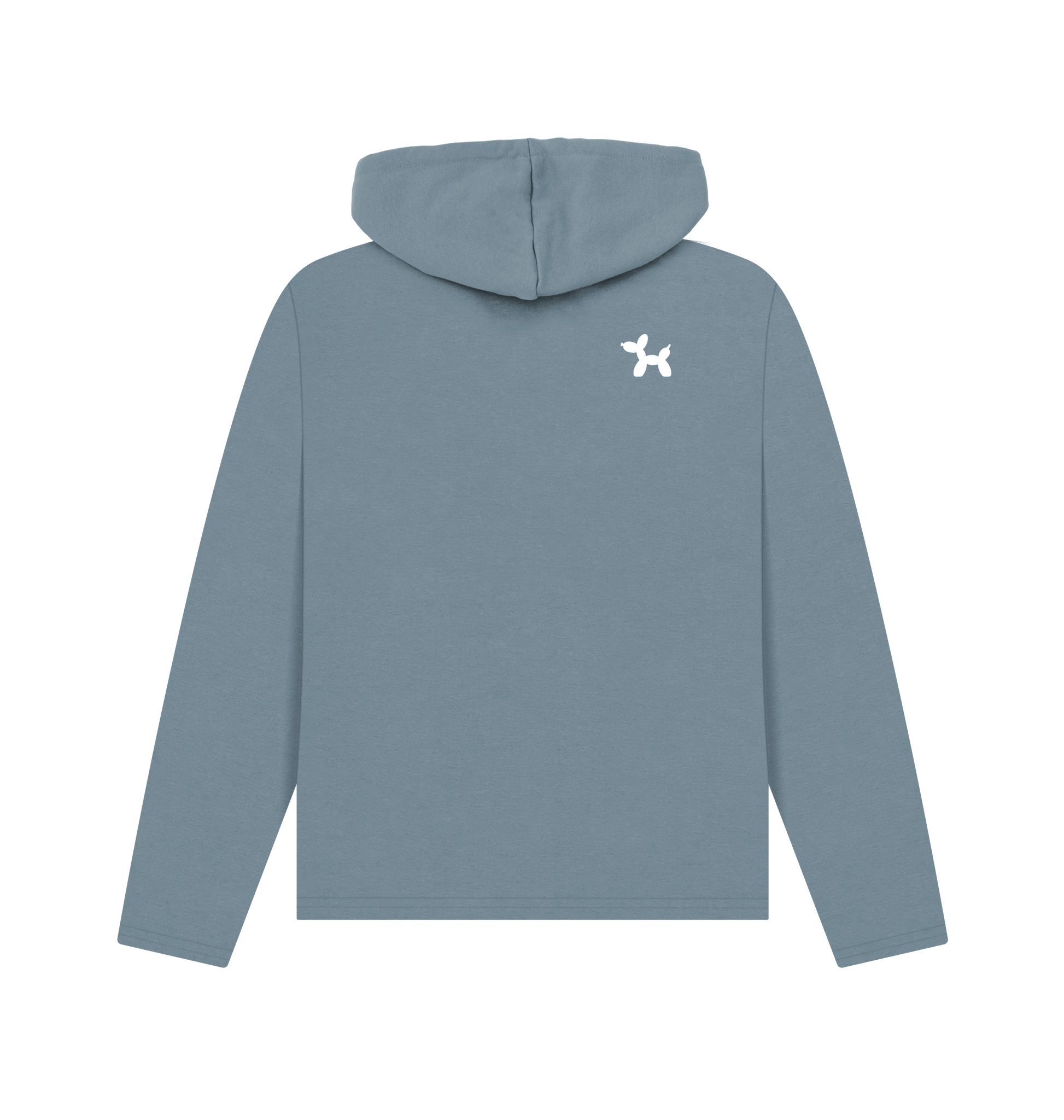 Stone Blue Printed Hoody Back