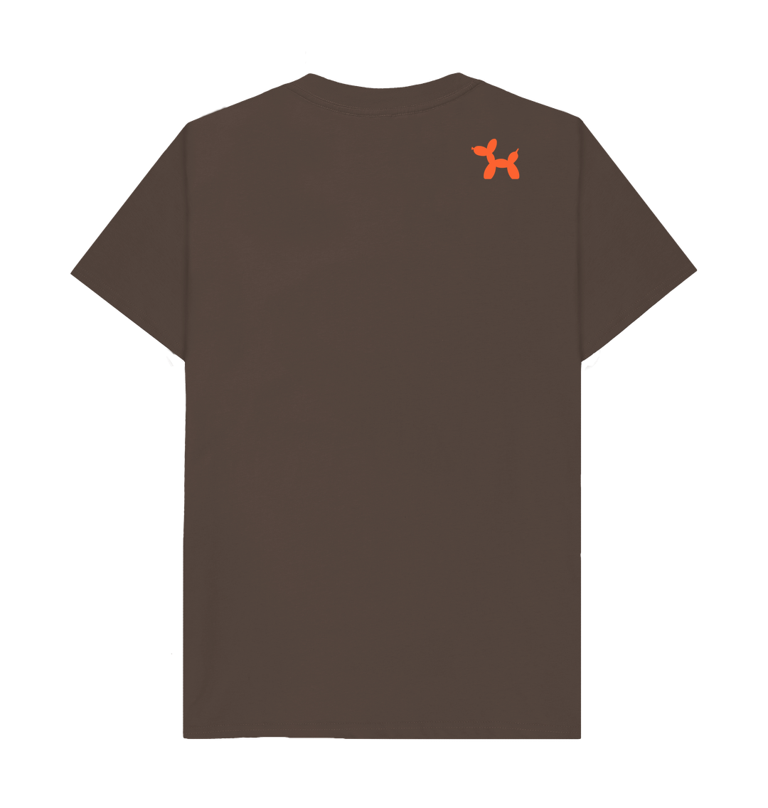 Simply Coloured With Back Print In Orange