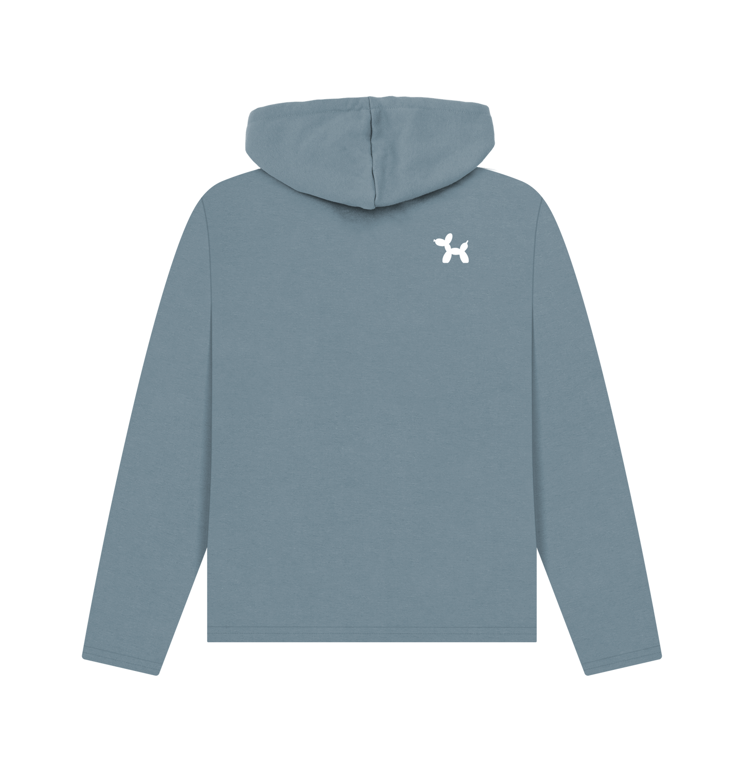 Stone Blue Printed Hoody Back