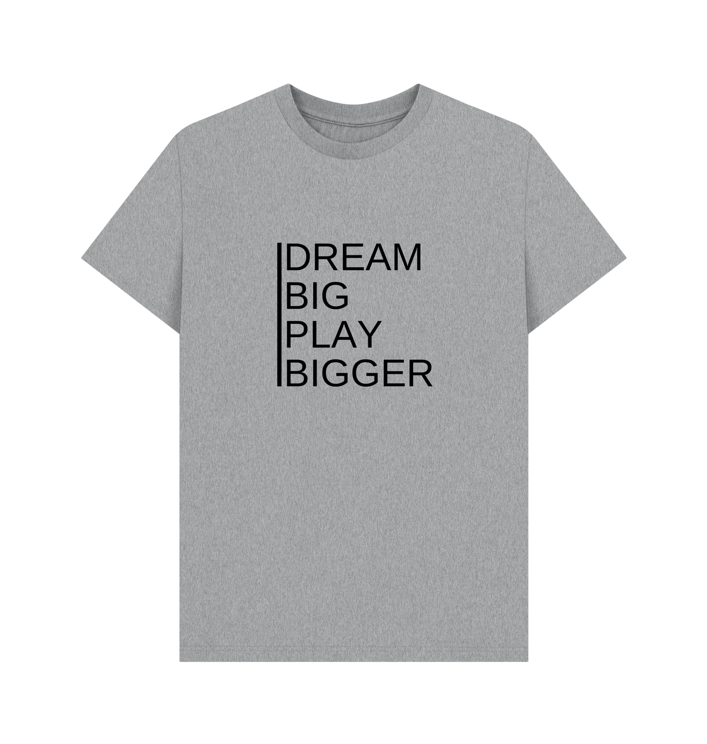 Athletic Grey Printed T-shirt Front