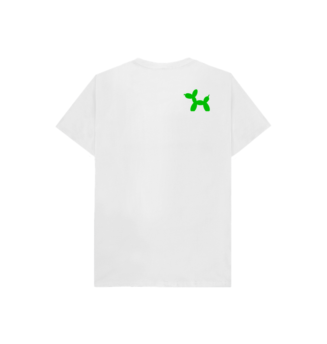 Organic Cotton Kids T-shirt With Back Print In Green