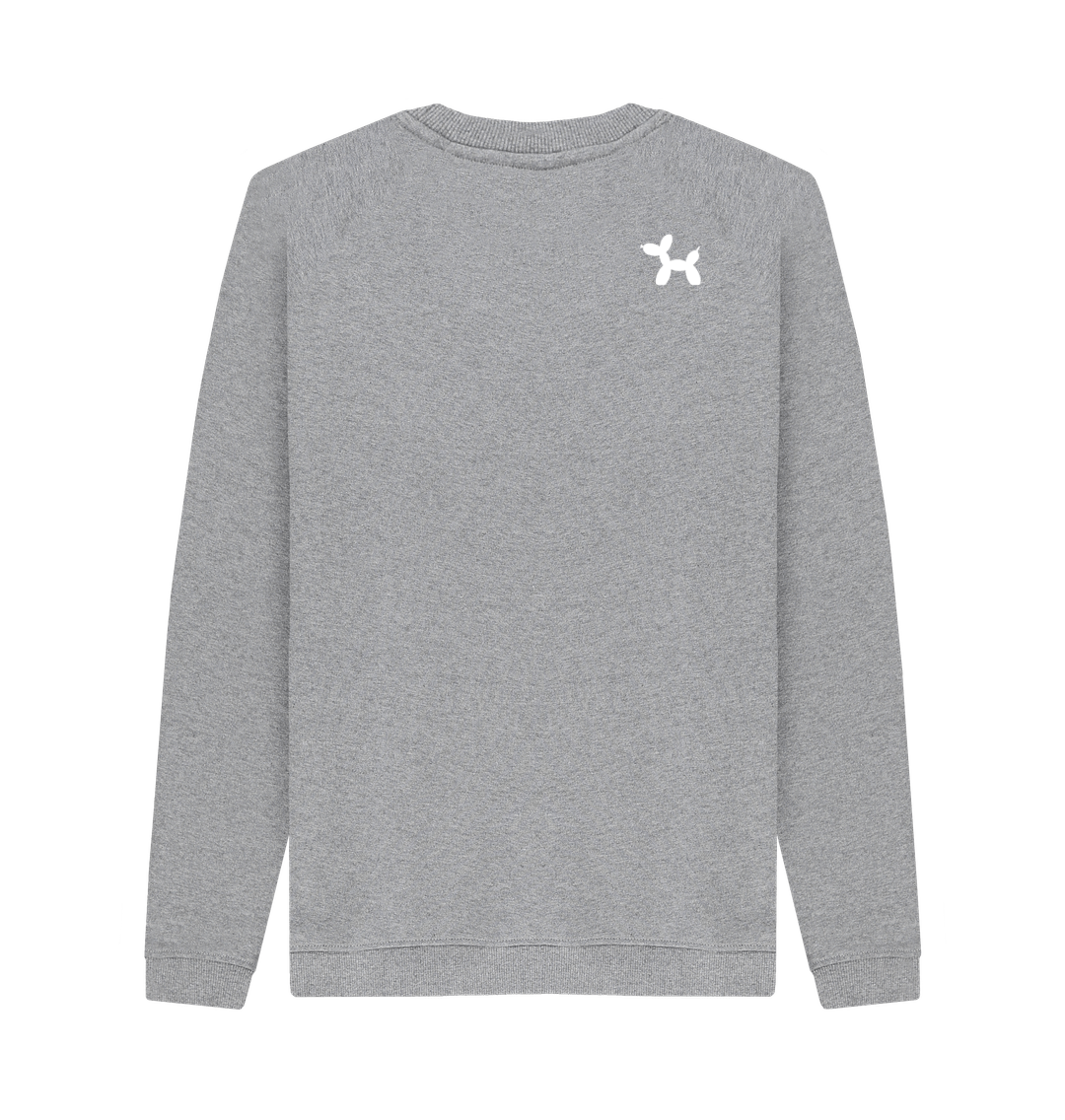 Light Heather Printed Sweater Back