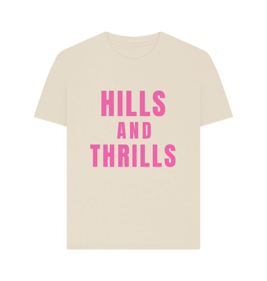 Oat Hills And Thrills Relaxed Fit T-shirt With Back Print In Pink