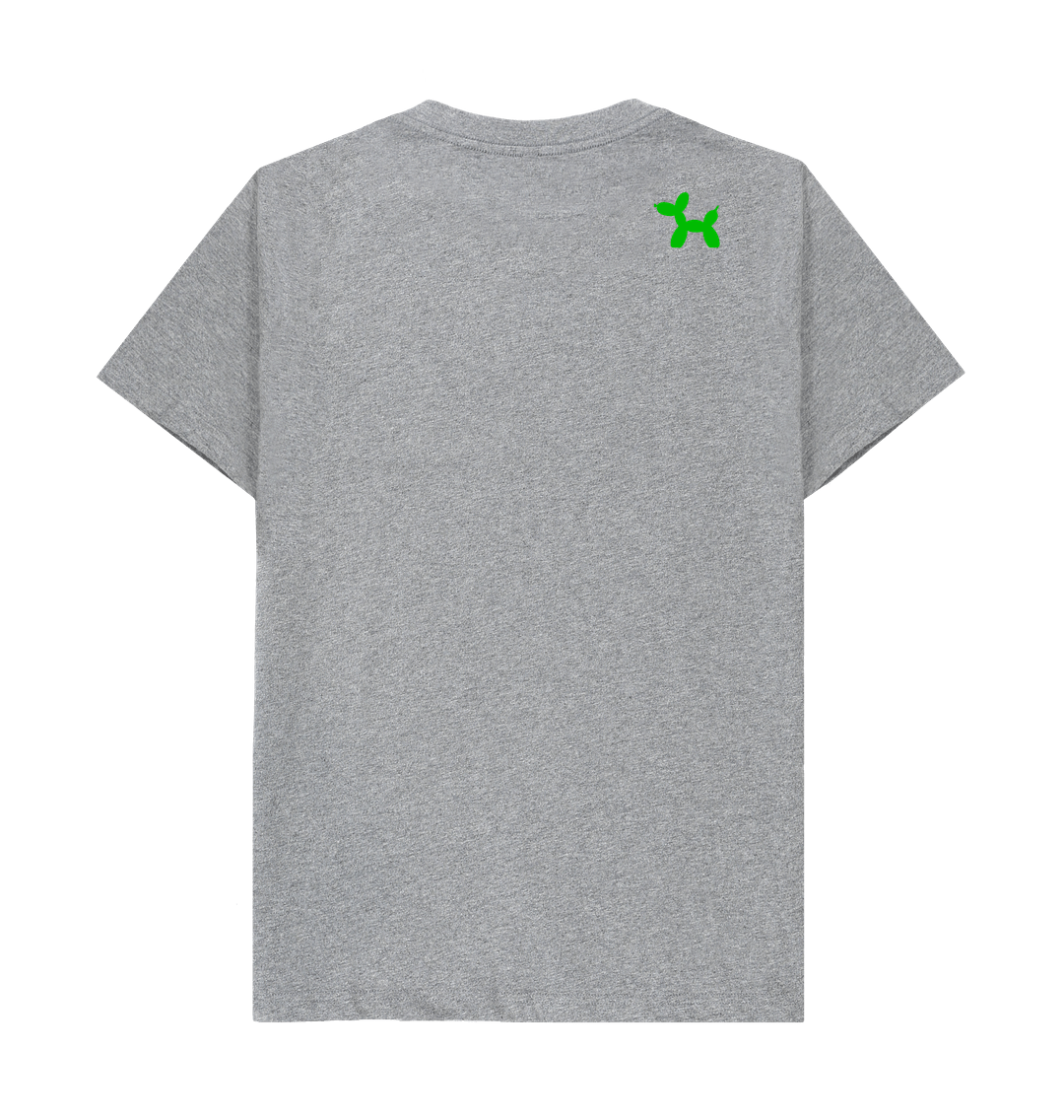 Simply Coloured With Back Print In Green