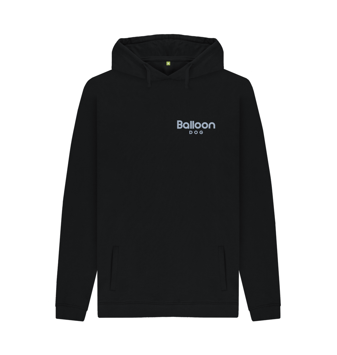 Black Printed Hoody Front