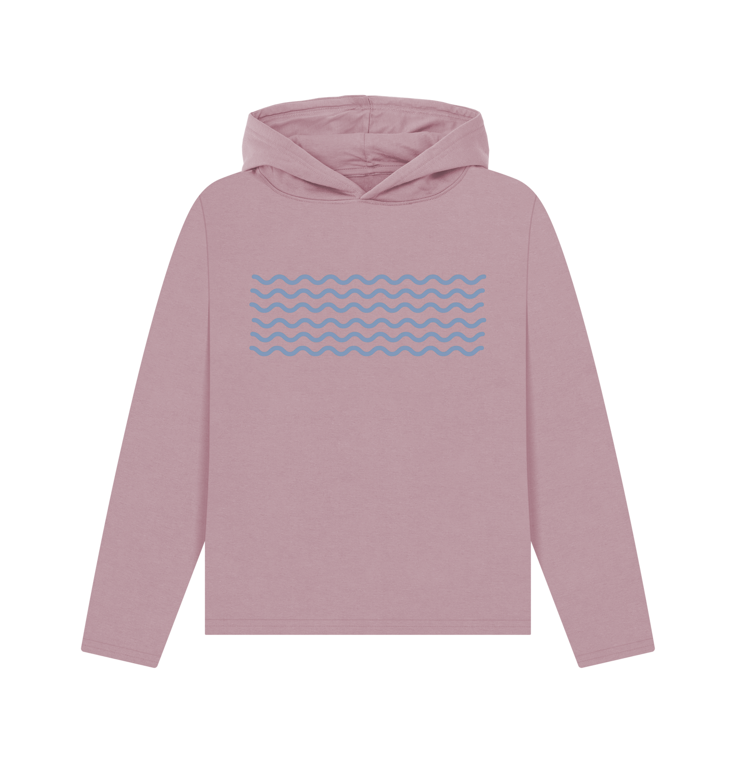Mauve Printed Hoody Front