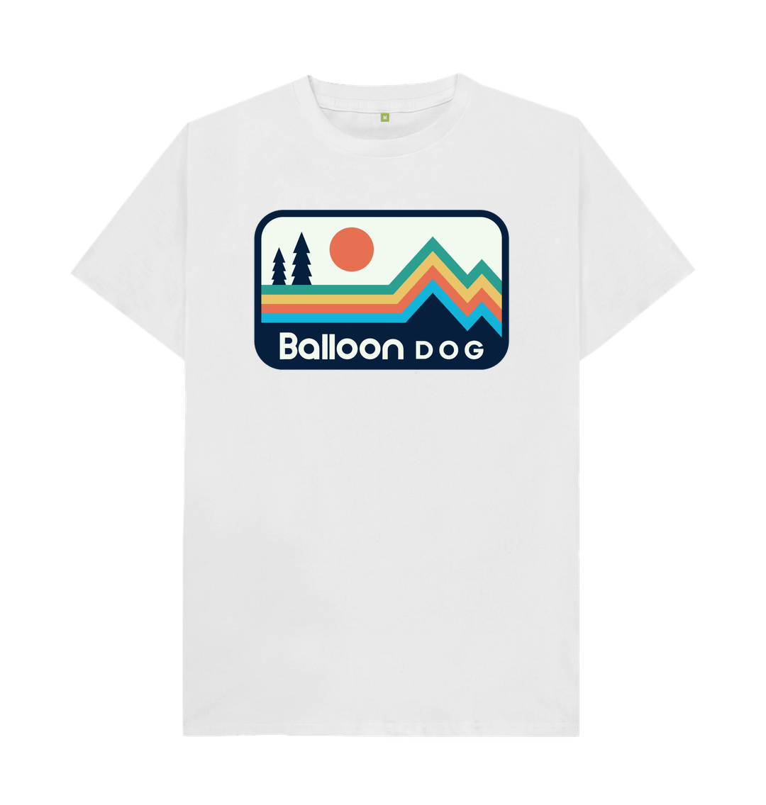 White Retro Peaks T-shirt