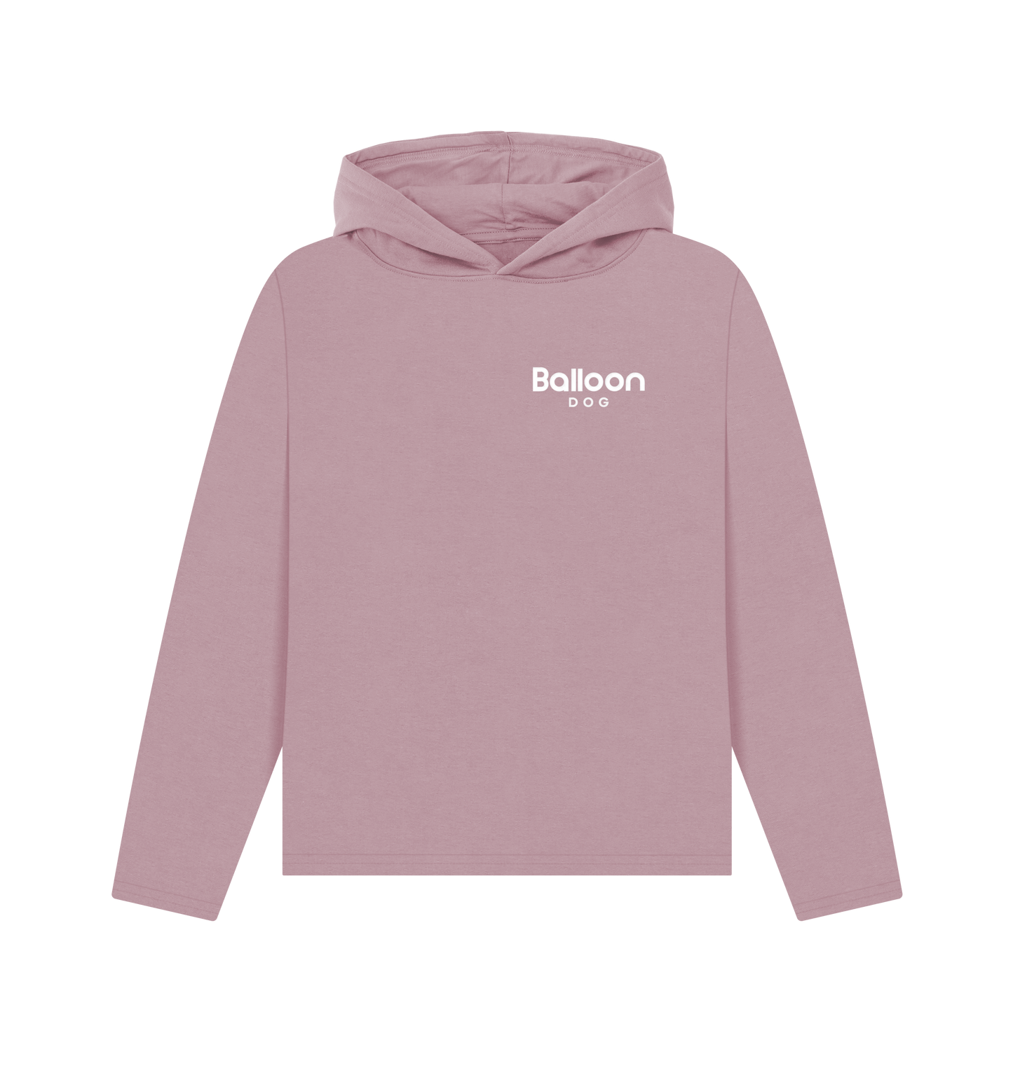 Mauve Printed Hoody Front