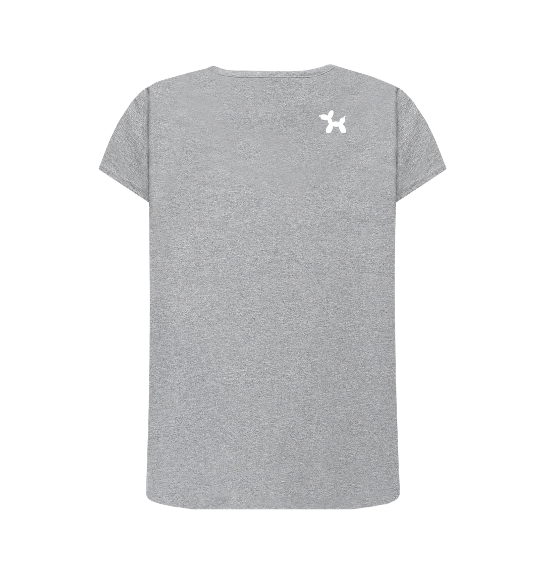 Athletic Grey Plain & Simple Crew Neck T-shirt With The Dog On The Back