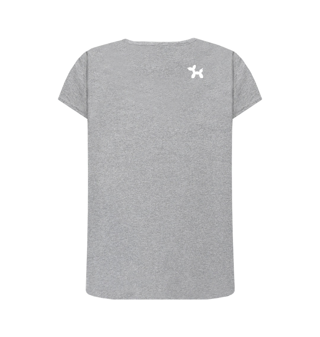 Athletic Grey Printed T-shirt Back
