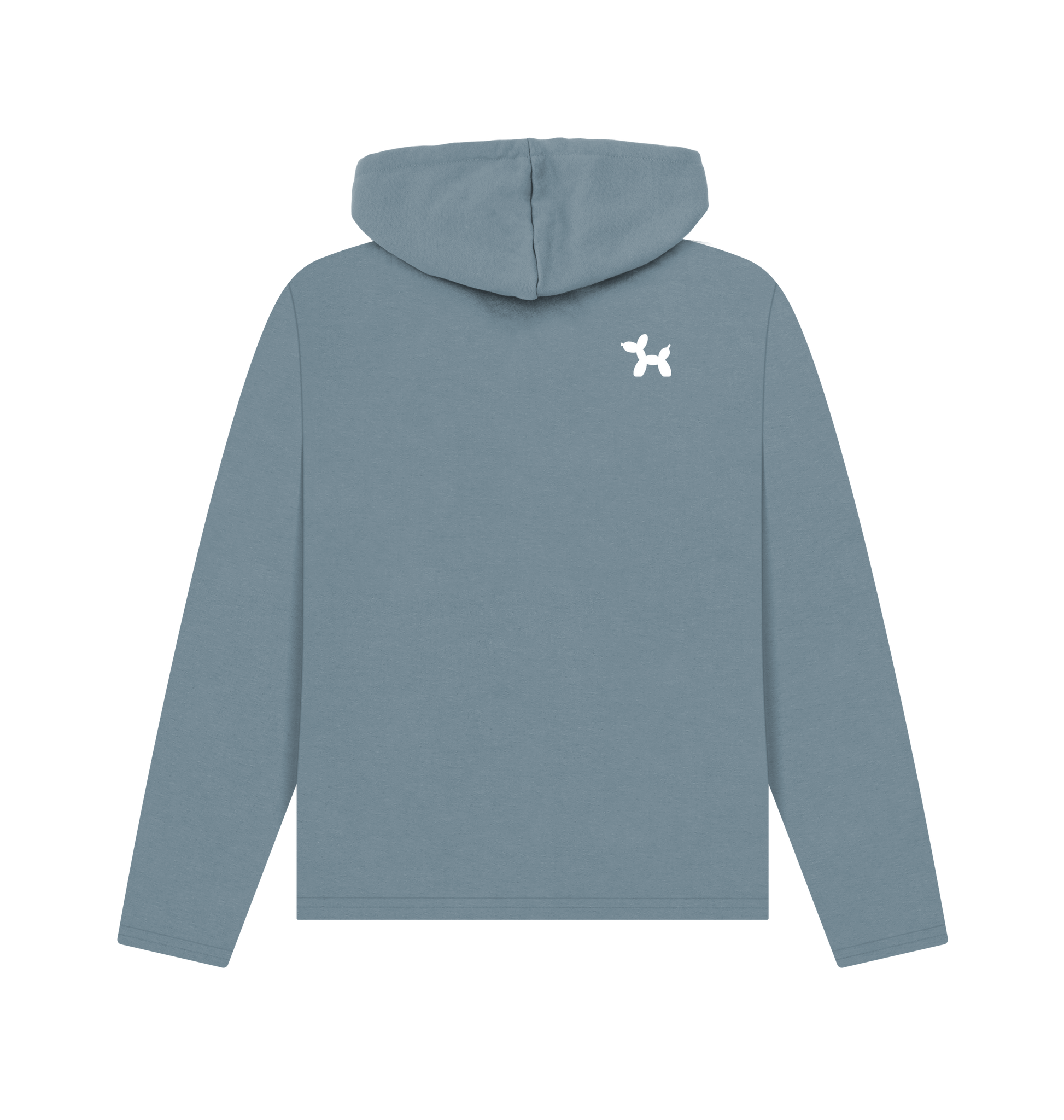 Stone Blue Printed Hoody Back