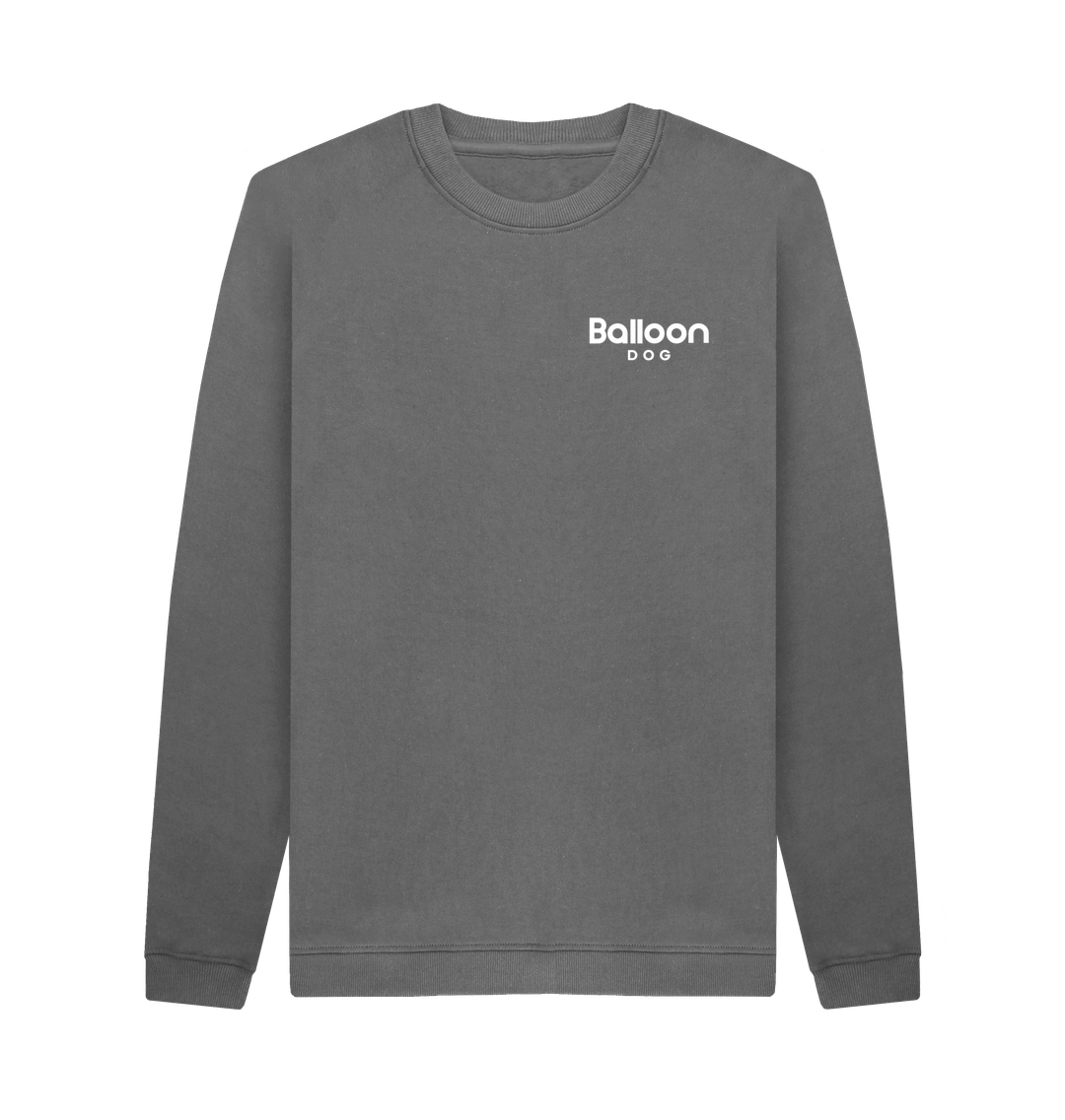 Slate Grey Printed Sweater Front