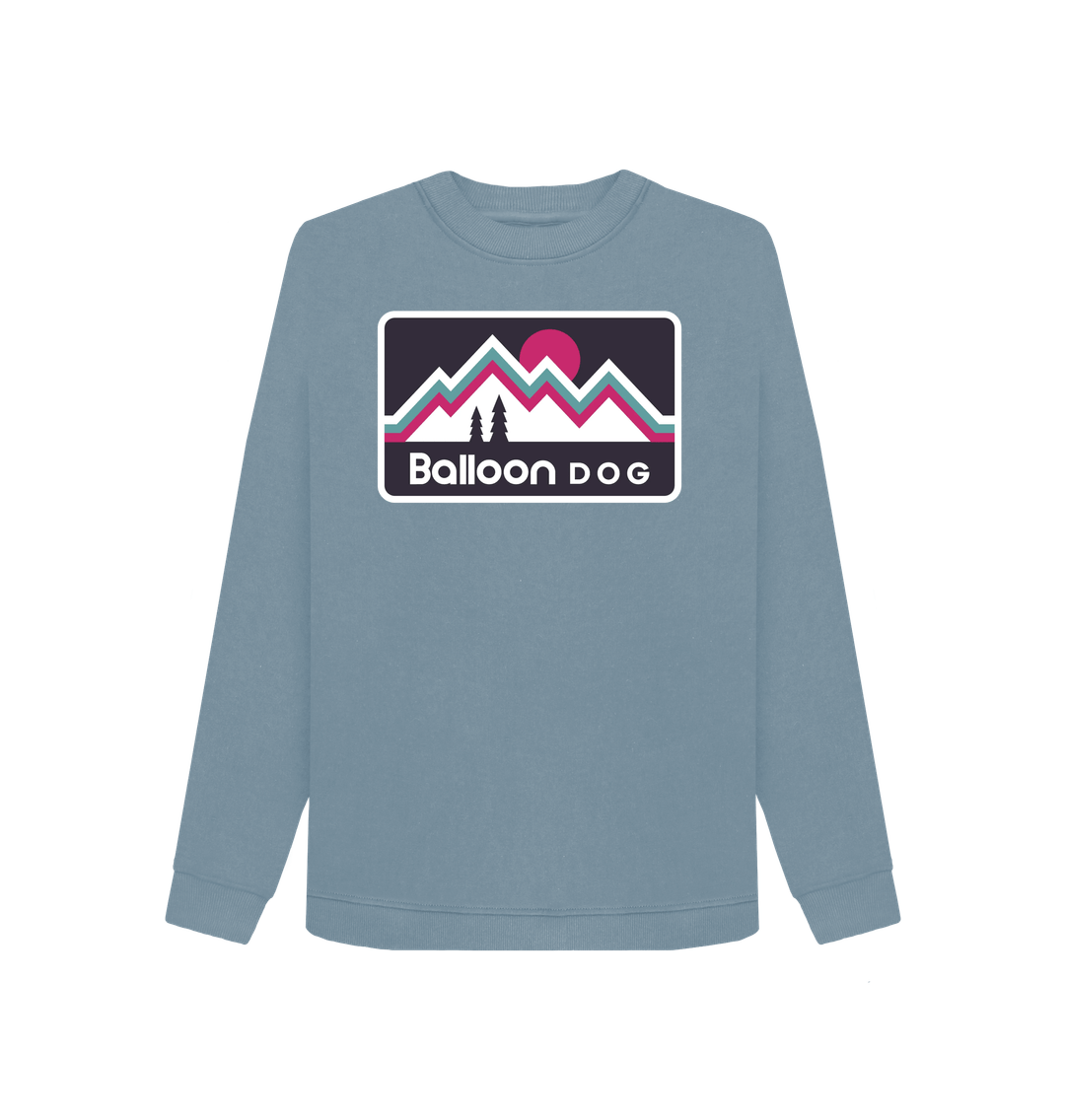 Stone Blue Retro Peaks v4 Sweatshirt