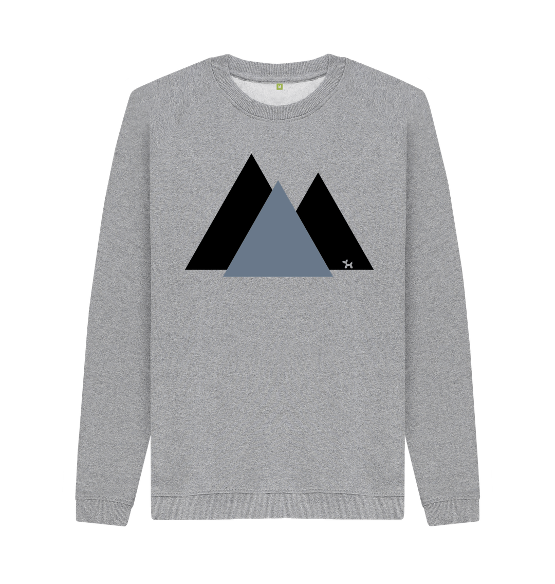 Light Heather The Three Peaks Crew Neck Sweatshirt