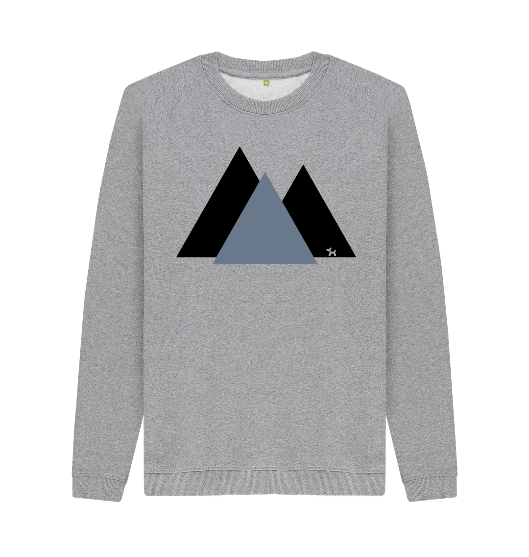 Light Heather Printed Sweater Front