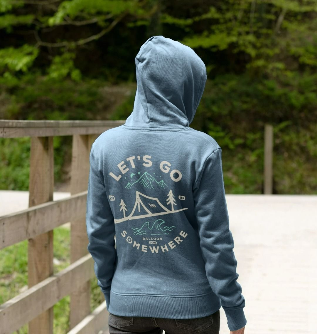 'Lets Go Somewhere' Pullover Hoodie