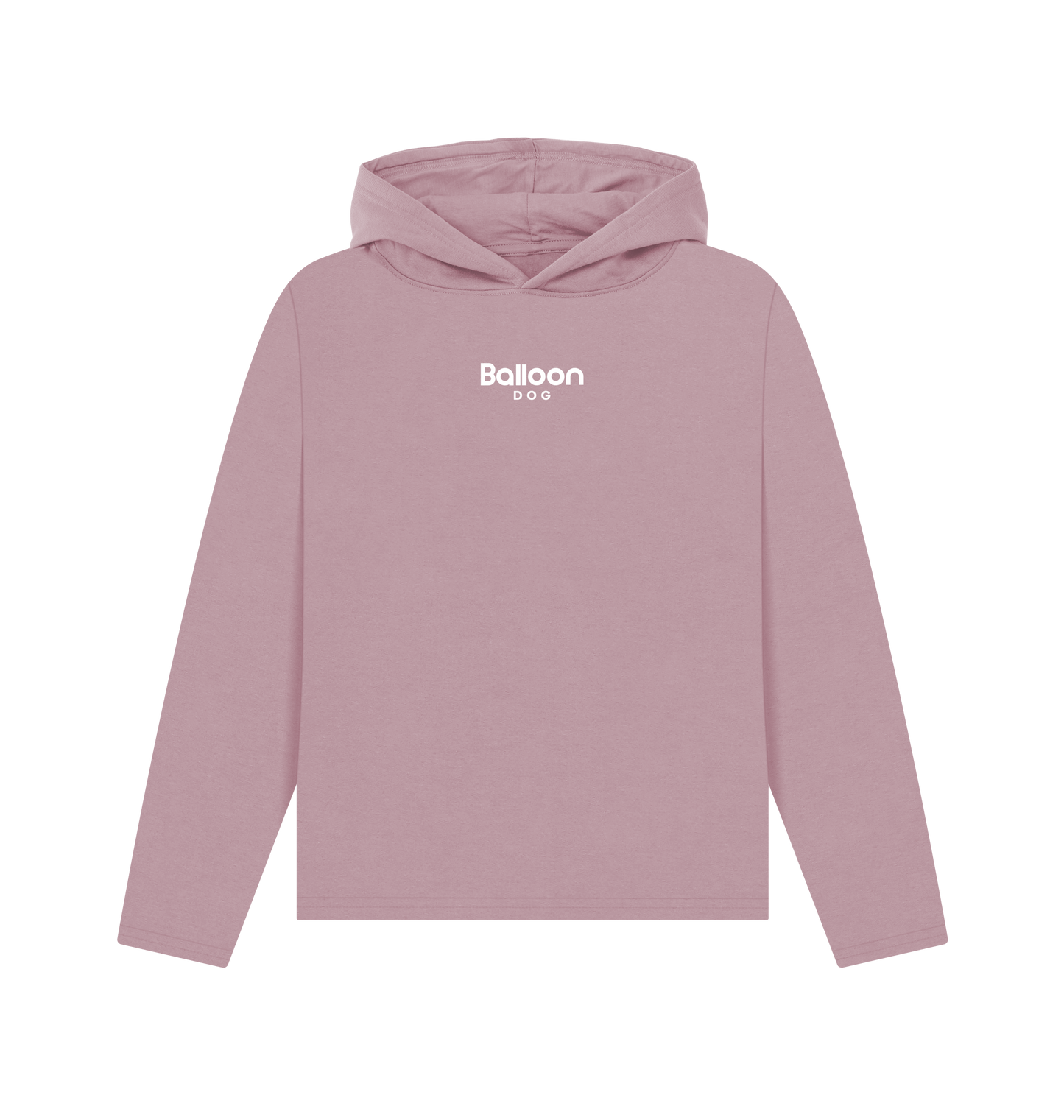 Mauve Printed Hoody Front