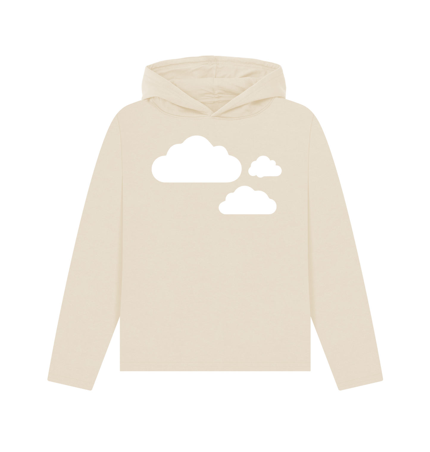 Oat Printed Hoody Front