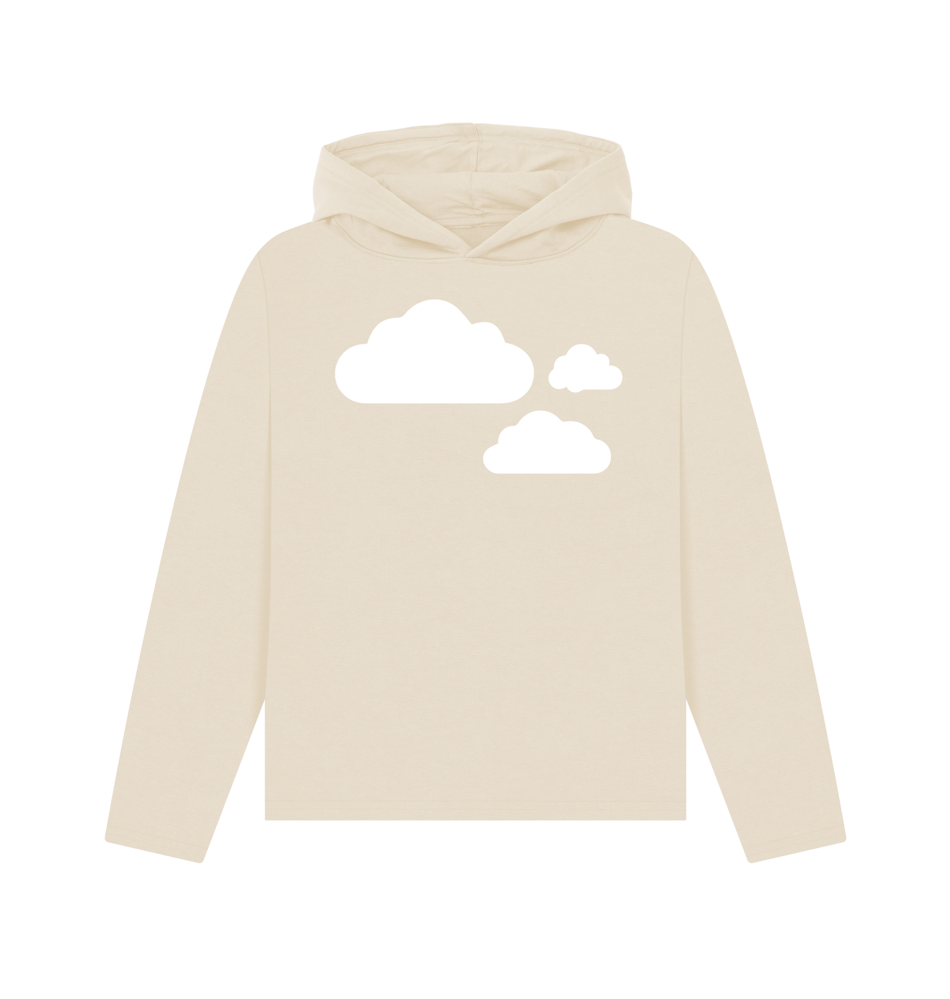 Oat Printed Hoody Front