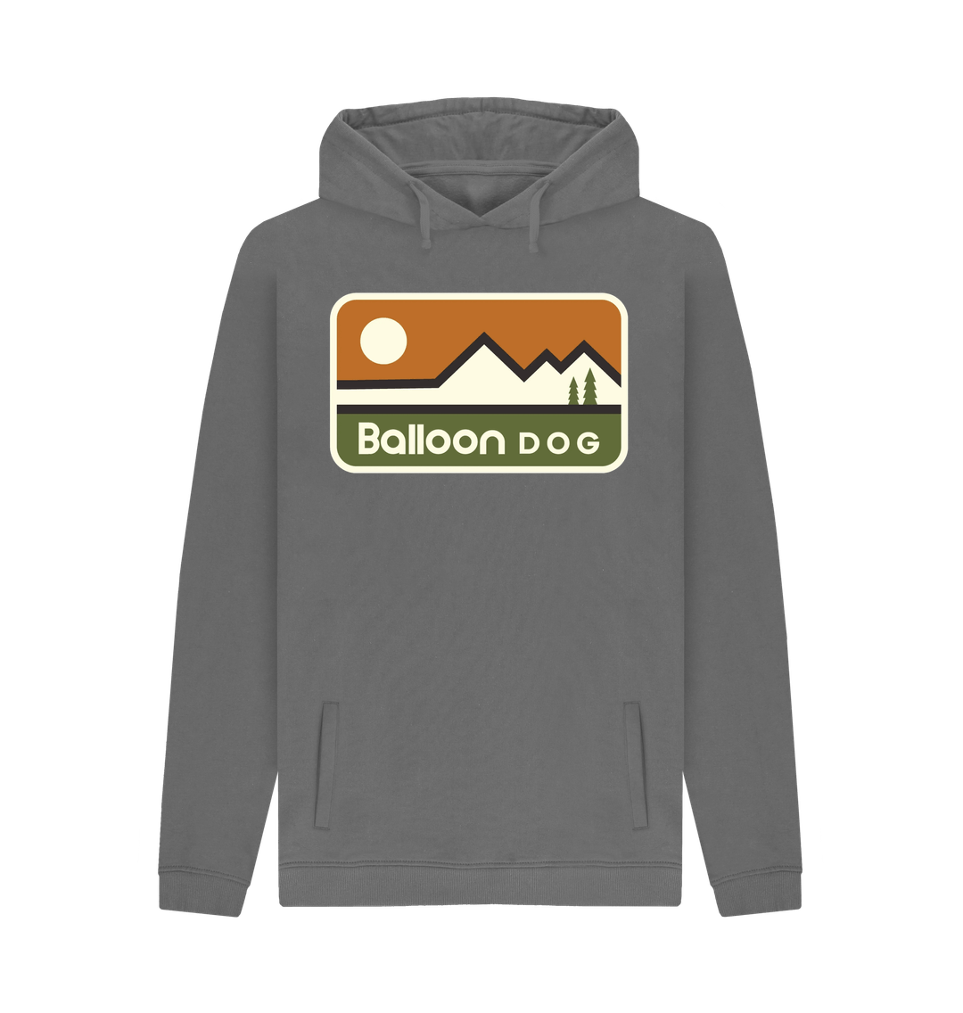 Slate Grey Printed Hoody Front