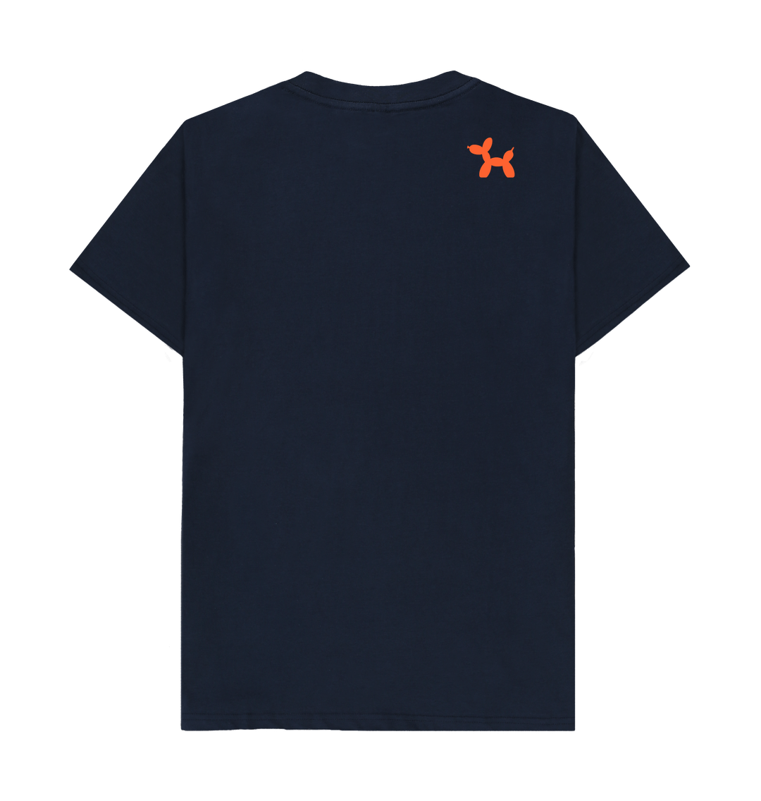 Simply Coloured With Back Print In Orange