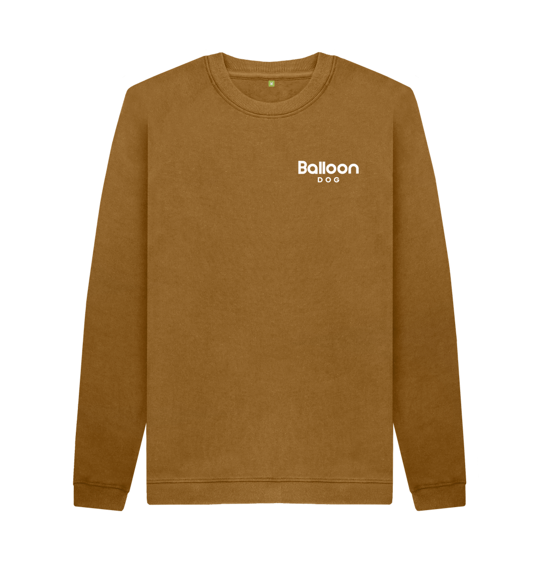 Brown Freelance Adventurers Sweatshirt With Back Print In White