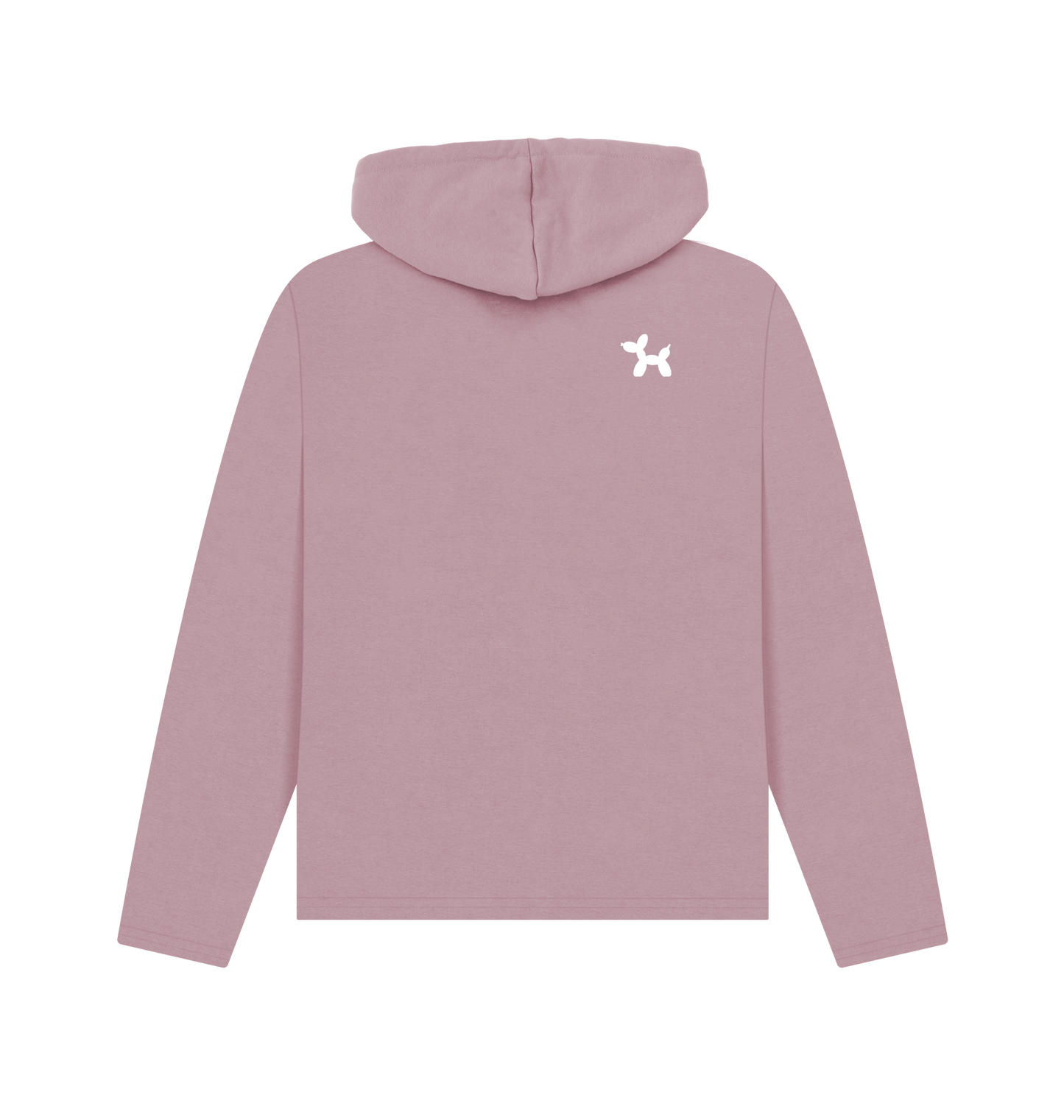 Mauve Printed Hoody Back