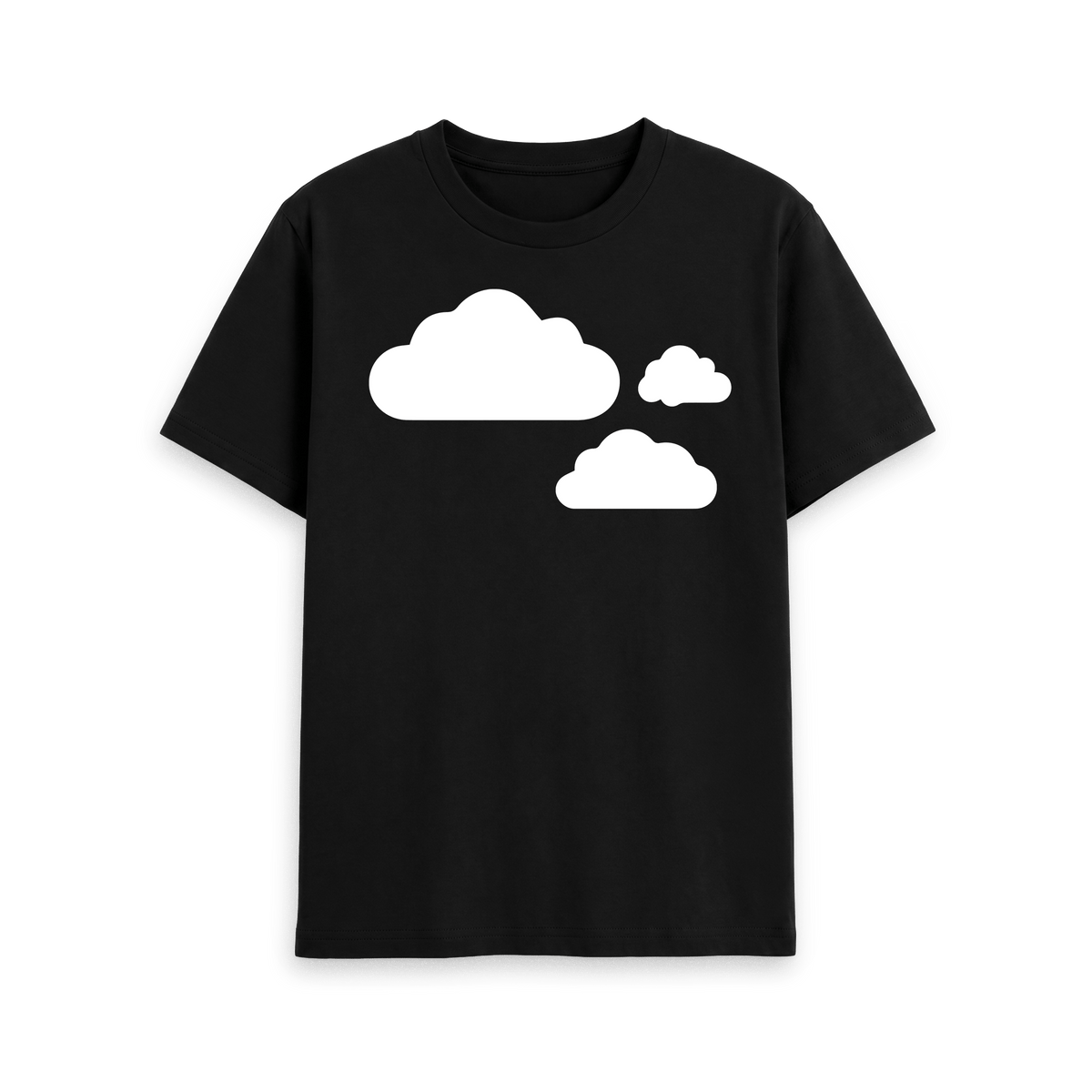 Black Printed T-shirt Front