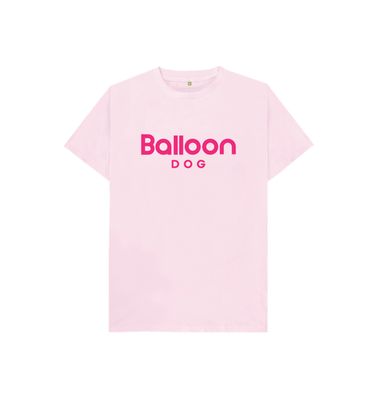 Pink Organic Cotton Kids T-shirt With Back Print In Pink