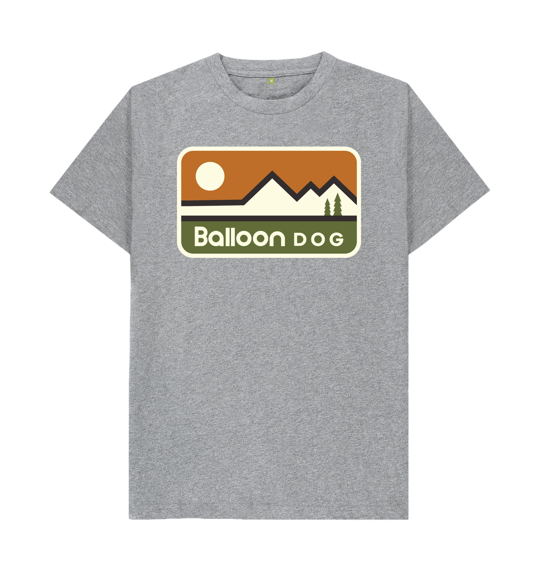 Athletic Grey Retro Peaks v3 T-shirt