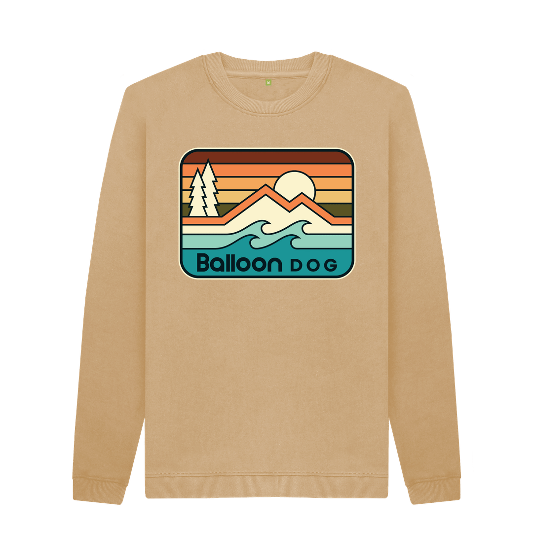 Sand Retro Peaks v5 Crew Neck Sweatshirt