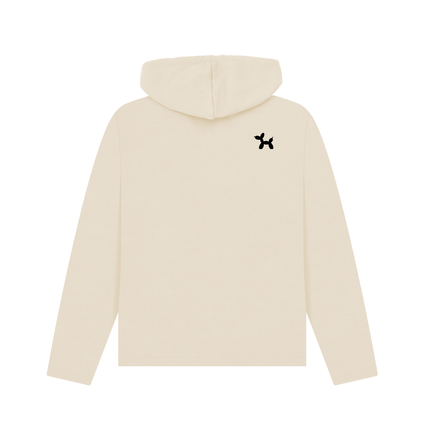 Oat Printed Hoody Back