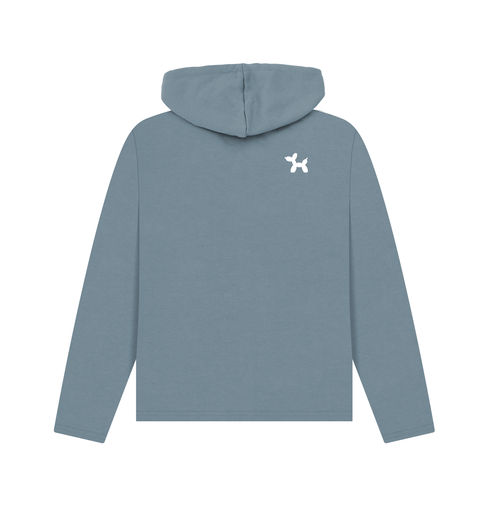 Stone Blue Printed Hoody Back