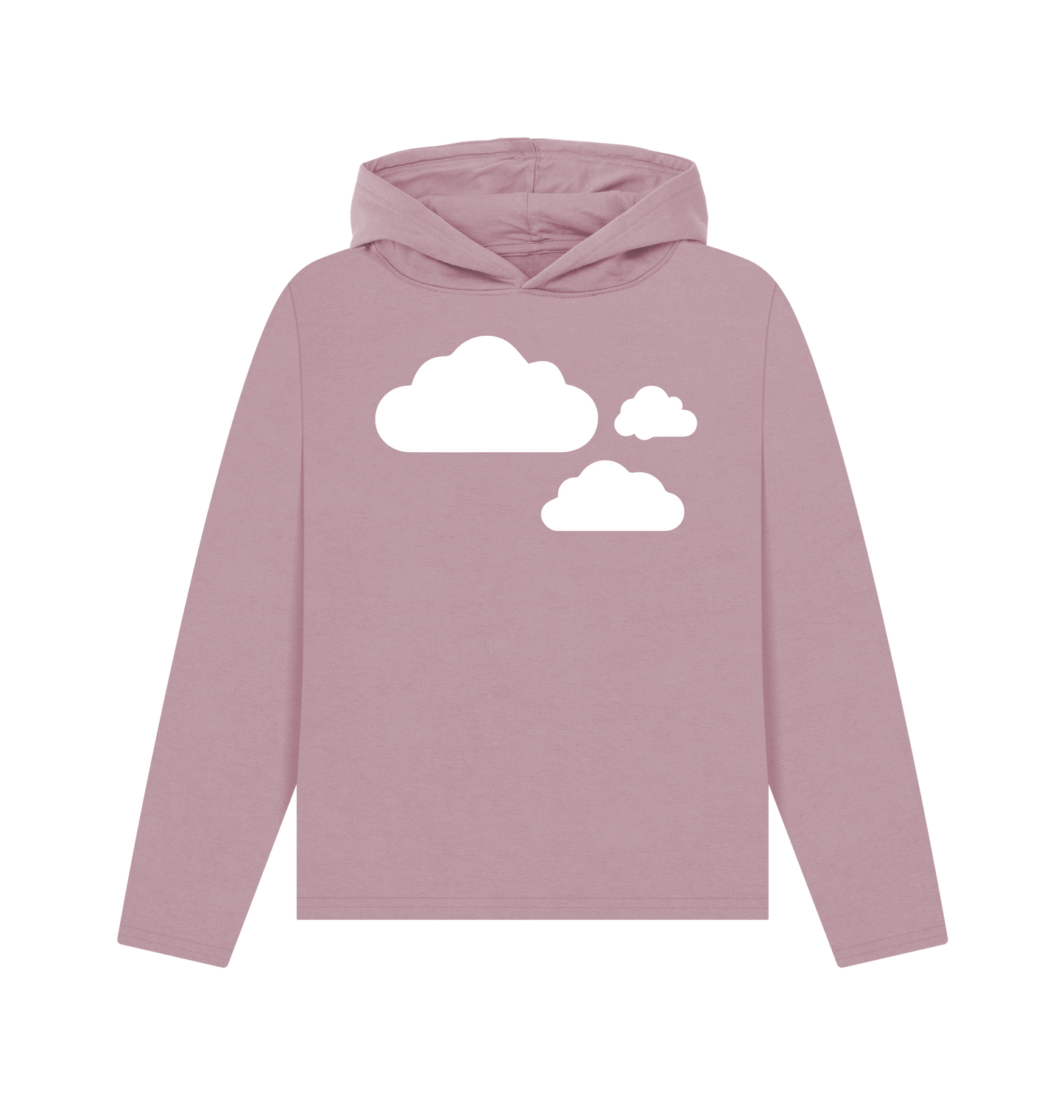 Mauve Printed Hoody Front