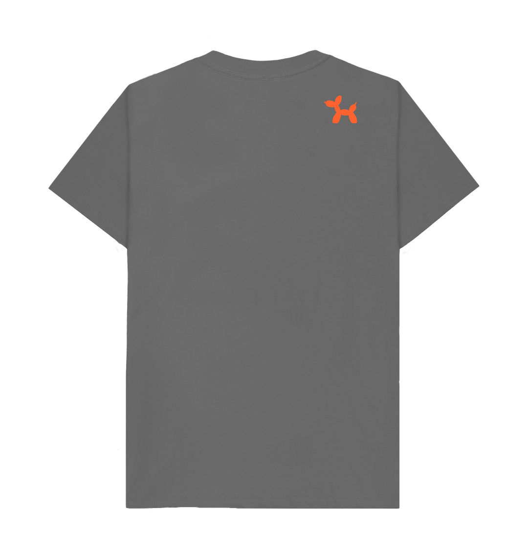 Simply Coloured With Back Print In Orange